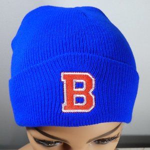 REDUCED!! Blue B Boston logo Knit Cap Beanie Blue